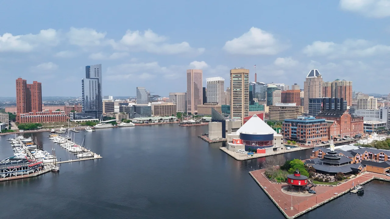 Inner Harbor de Baltimore (vista aérea) (Maryland)