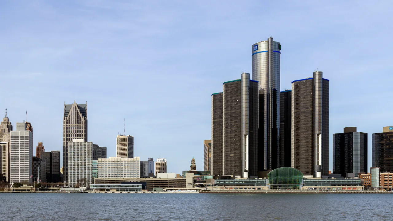 Skyline de Detroit (Míchigan)